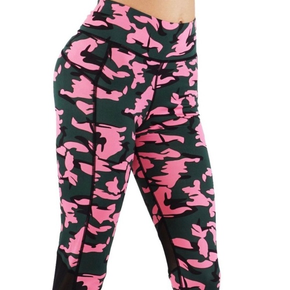 Yoga Pants Workout Leggings with Mesh Cutout, [Small/Medium] - Picture 2 of 6